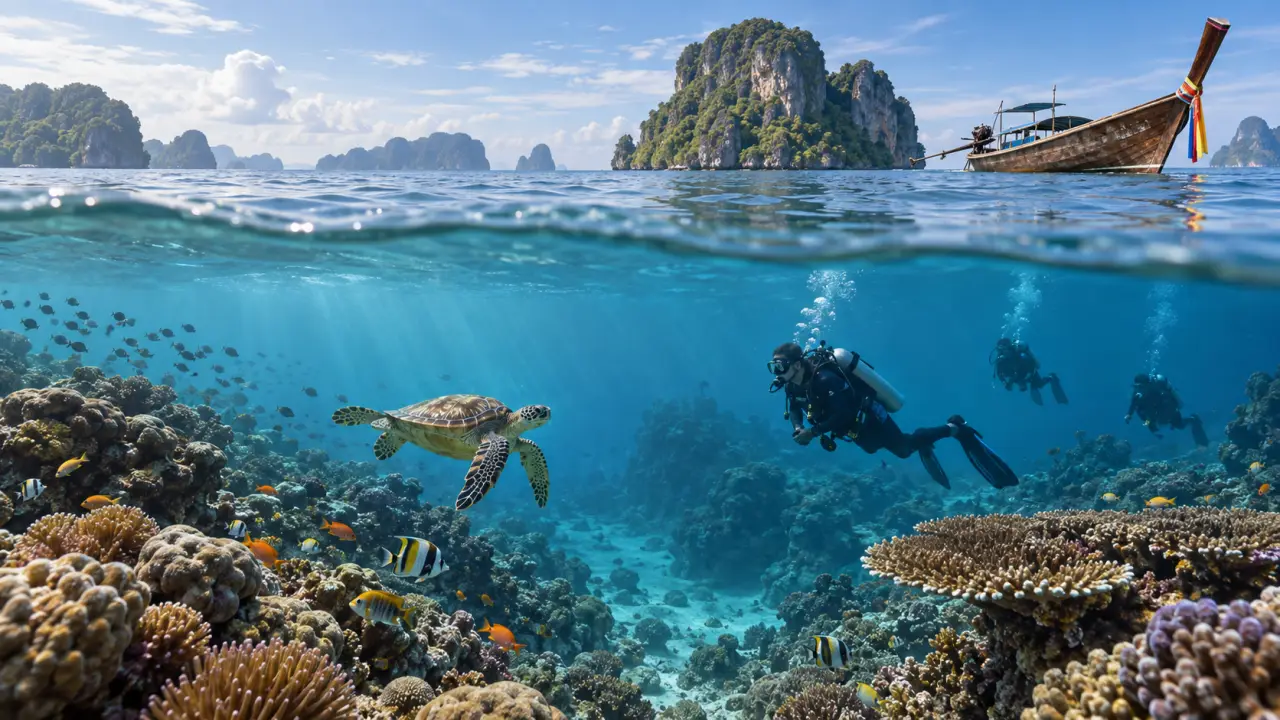 Plongée en Thaïlande : quelle côte choisir selon votre niveau, la saison et la faune recherchée ?